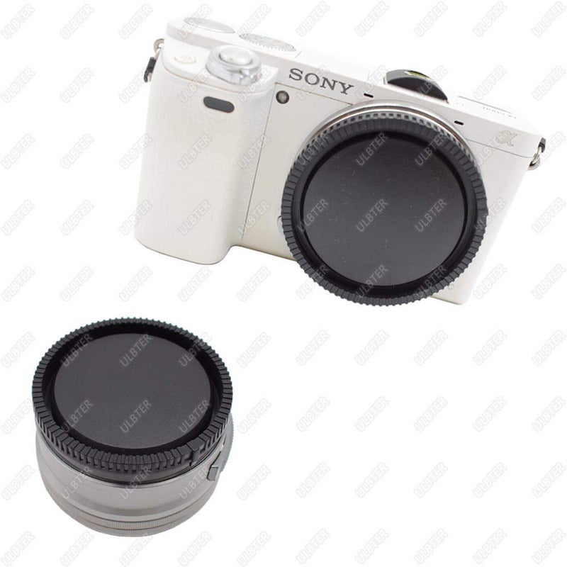 ULBTER Body Cap + Rear Lens Cover for Sony Alpha A6700 A6600 A6500 A6400 A6300 A6100 A6000 A5100 A5000 ZV-E10 ZVE-1 FX30 FX3 A7R IV/A7R II/A7R III/A7R/A7 IV /A7 III/A7 II/A7C E Mount - Image 5